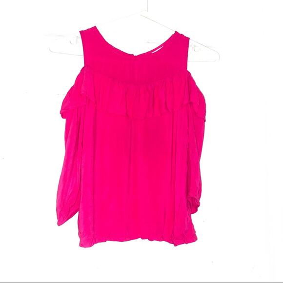 Cat & Jack Long Sleeve Cold Shoulder Blouse - Picture 1 of 3